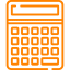 Orange Calculator Icon